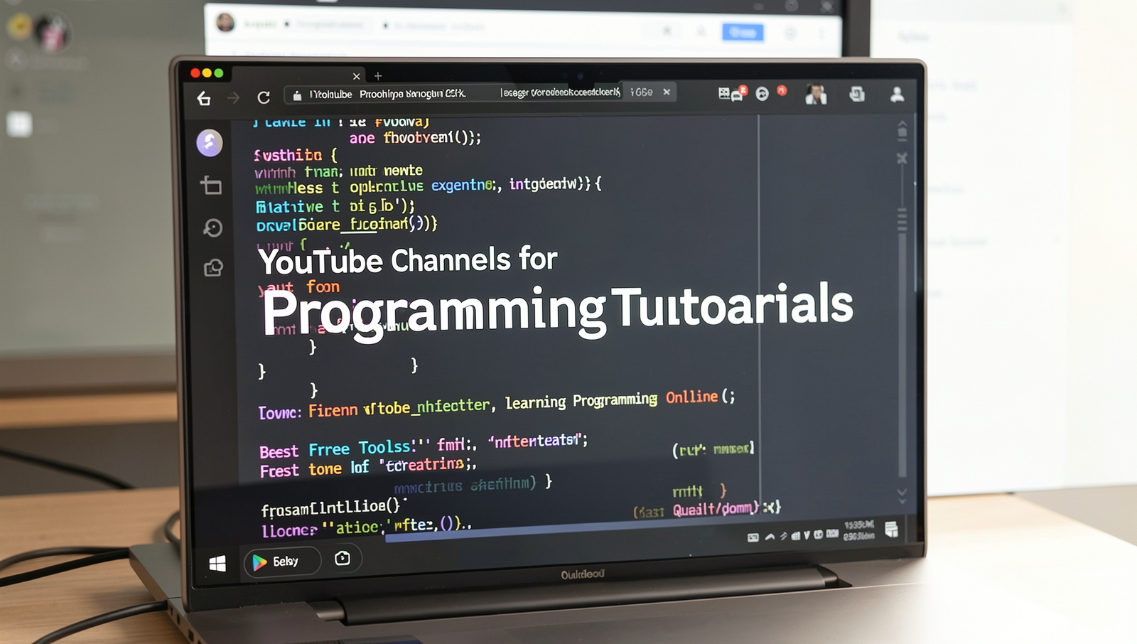 Screenshot of a popular programming YouTube channel showcasing tutorials.