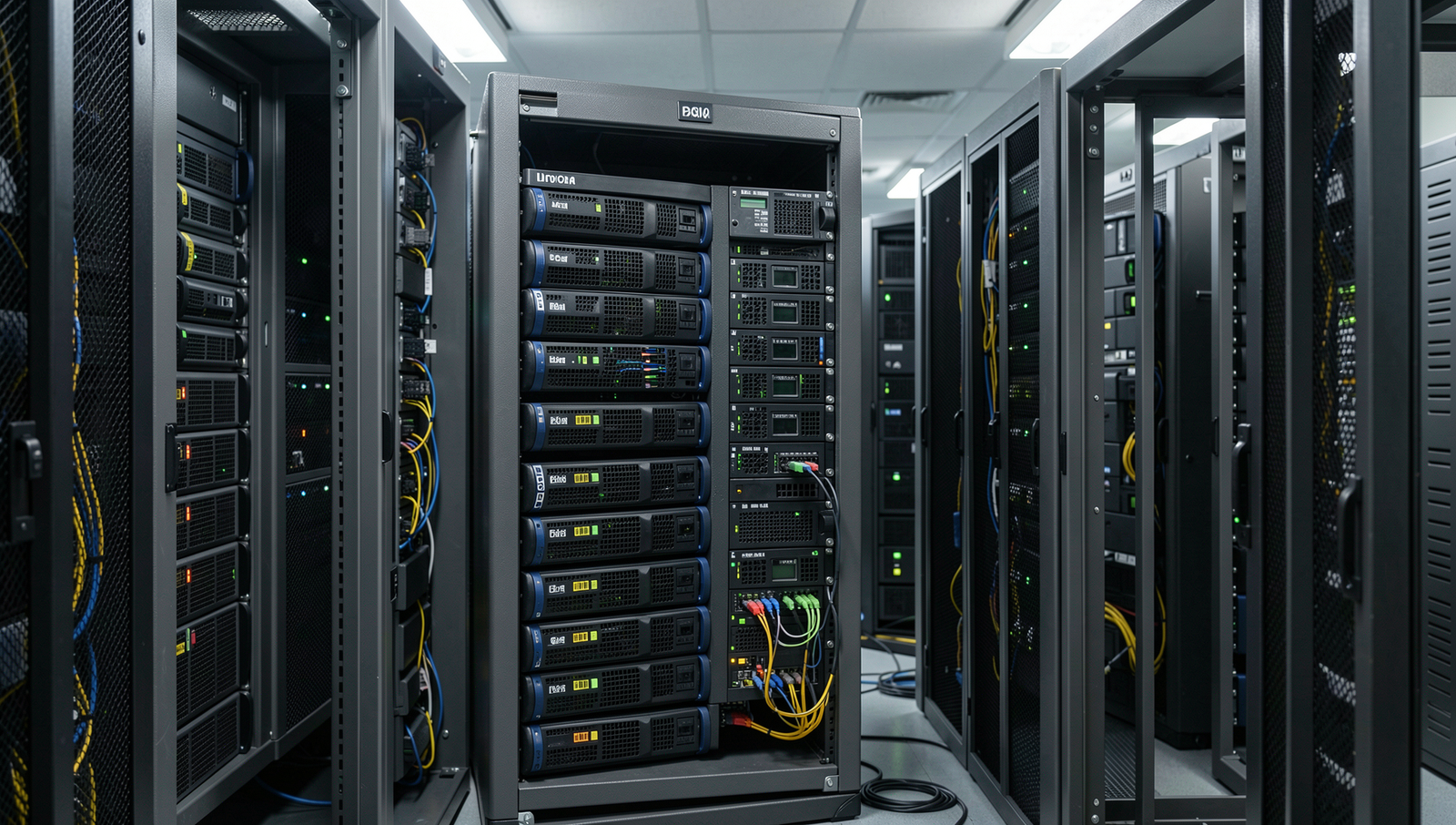 Detailed illustration of security measures in a server environment for web hosting.