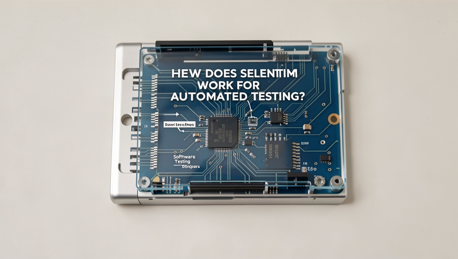 Diagram illustrating Selenium's automated testing process with clear steps.