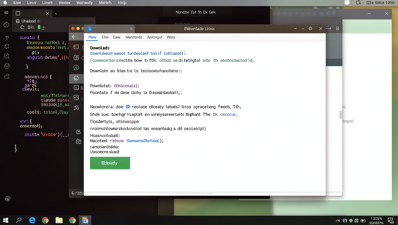 Screenshot of the Git download page on a Linux desktop environment.