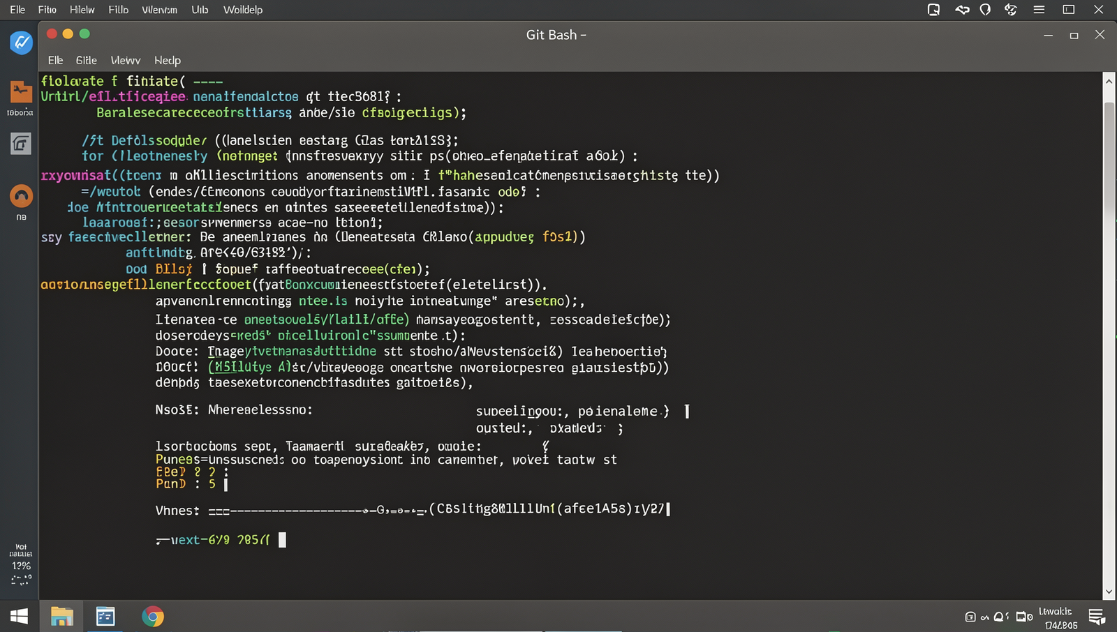 Git Bash screenshot showing configuration commands in a Linux terminal.