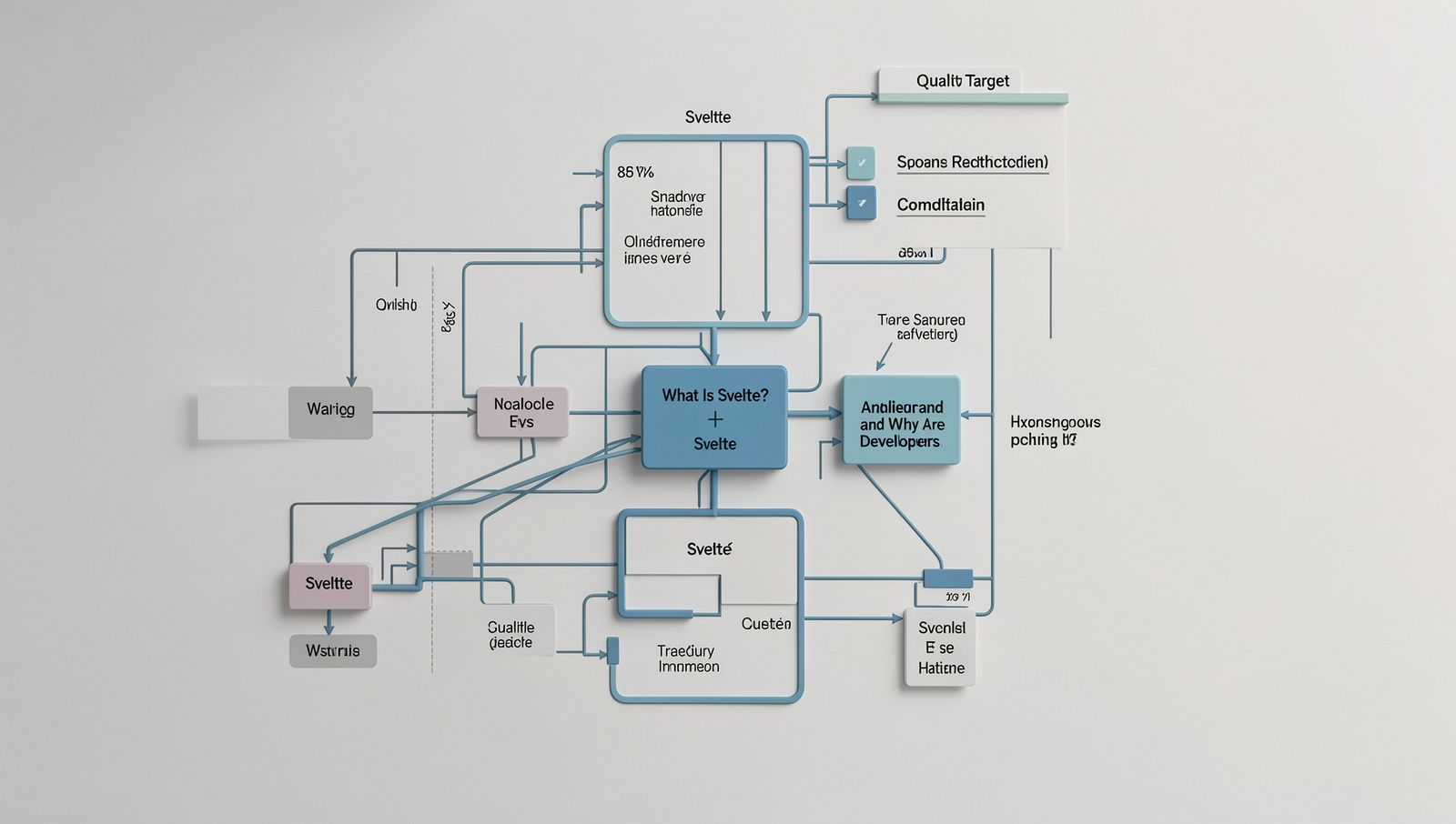 Detailed diagram illustrating Svelte's architecture and compilation process.